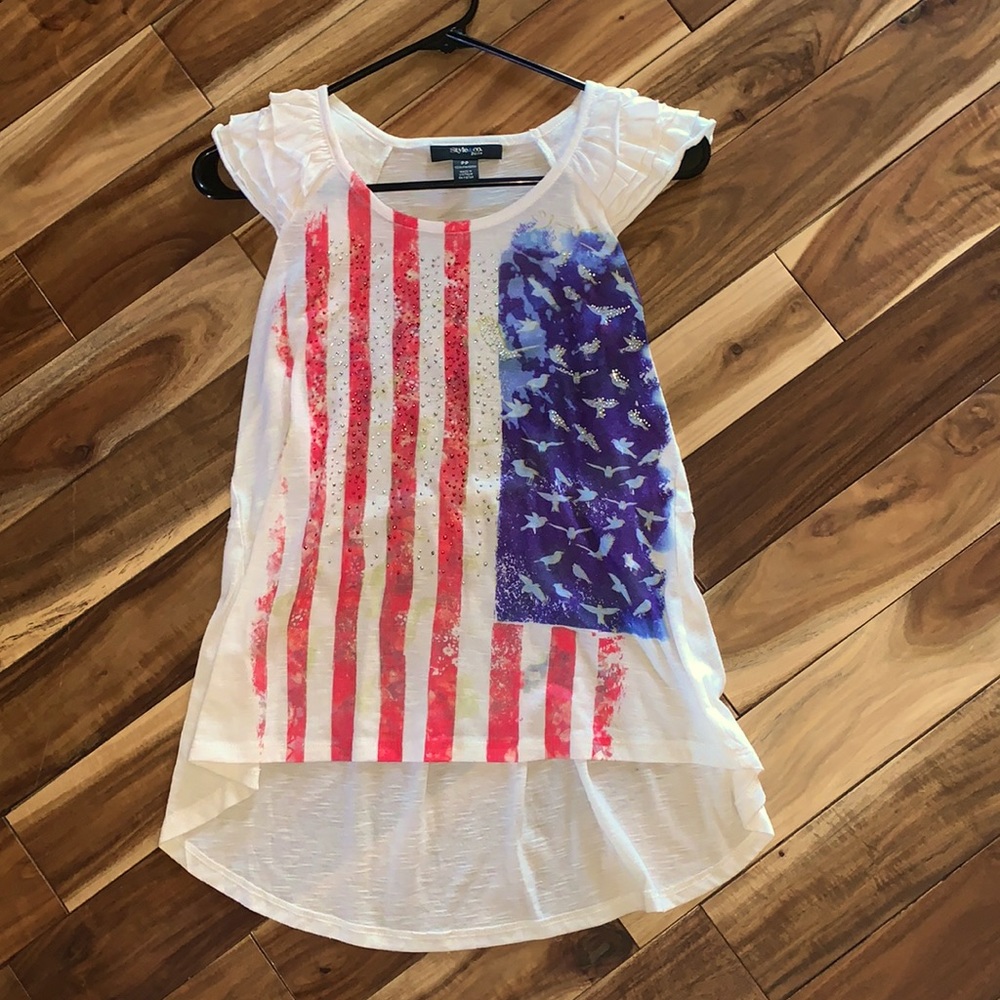 4th Of July Hi-lo Top